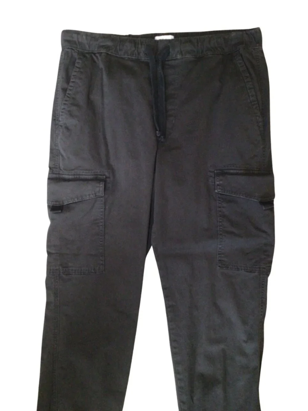 Sonoma Pants Women’s M Medium Charcoal Black Cargo Jogger Utility Pockets Casual